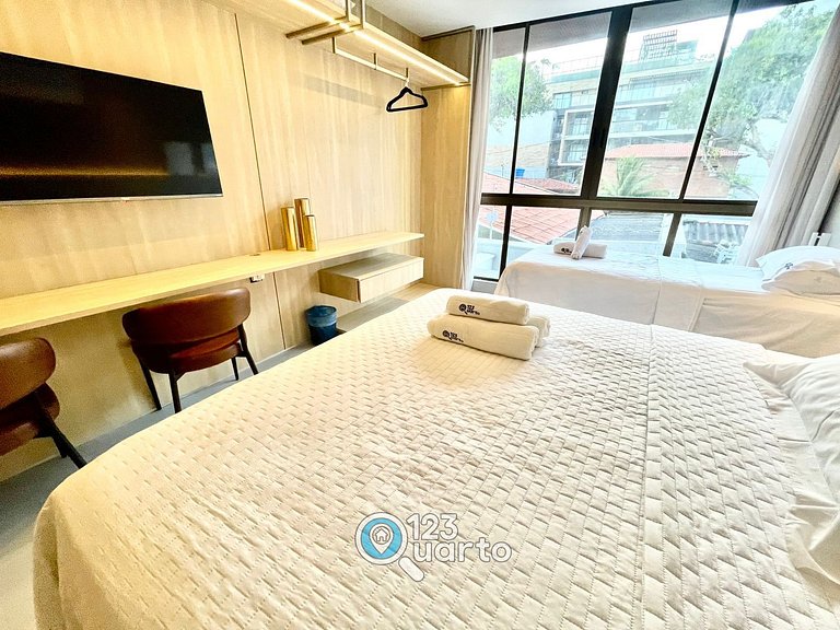 Flat Luxo no Bessa 2 Camas | 123Quarto #GS116