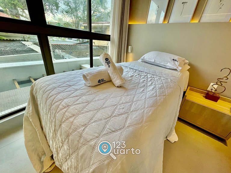 Flat Luxo no Bessa 2 Camas | 123Quarto #GS116