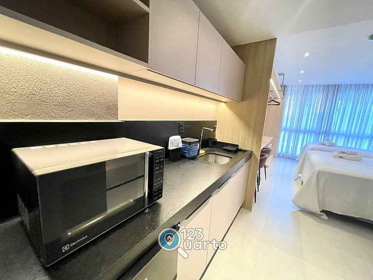 Flat Luxo no Bessa 2 Camas | 123Quarto #GS116