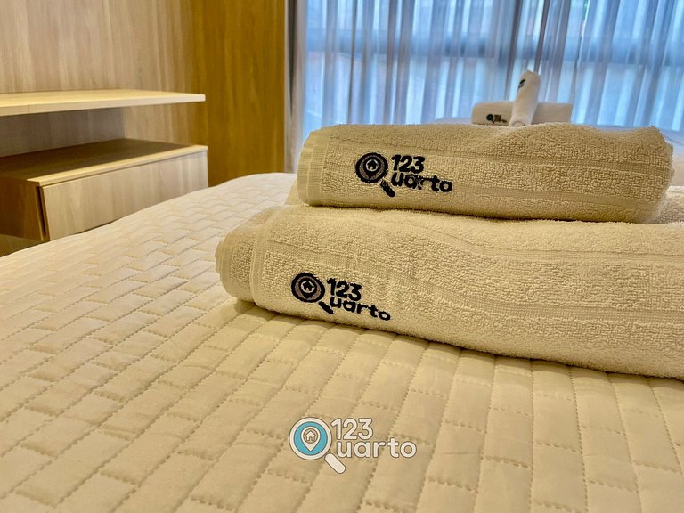 Flat Luxo no Bessa 2 Camas | 123Quarto #GS116