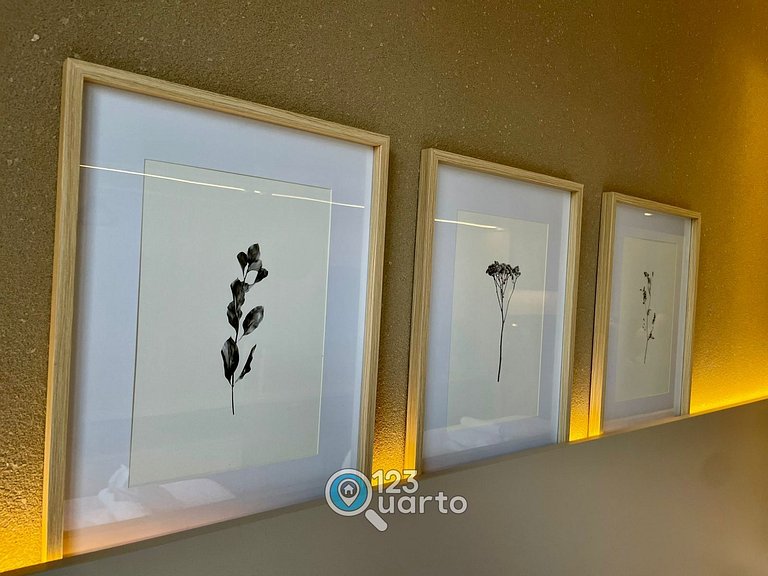 Flat Luxo no Bessa 2 Camas | 123Quarto #GS116