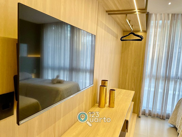 Flat Luxo no Bessa 2 Camas | 123Quarto #GS116