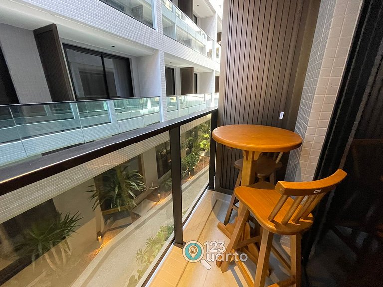 Studio Luxo em Cabo Branco | 123Quarto #HCB136B