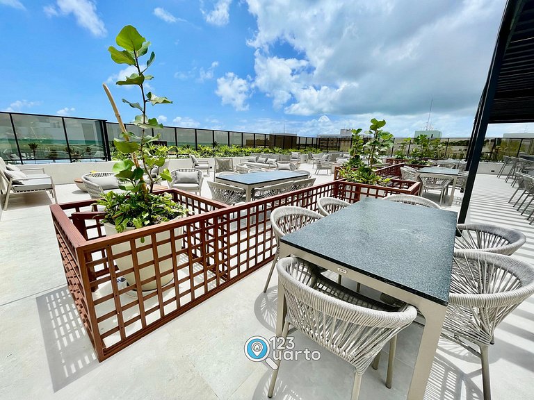 Studio Luxo em Cabo Branco | 123Quarto #HCB136B