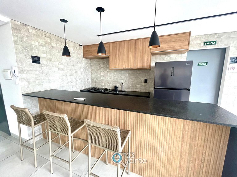 Apto com Varanda Em Intermares | 123Quarto #SMF104