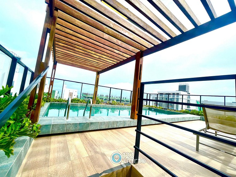 Apto com Varanda Em Intermares | 123Quarto