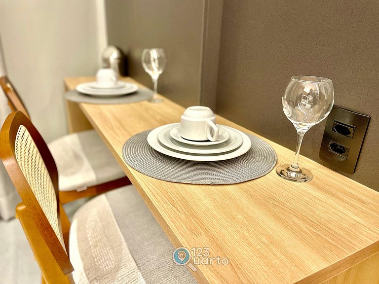 Stúdio Luxo & Comfort | 123Quarto #SOL703