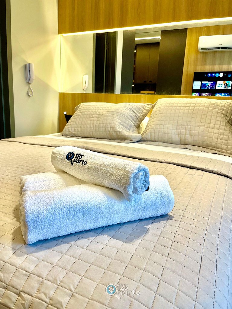 Stúdio Luxo & Comfort | 123Quarto #SOL703
