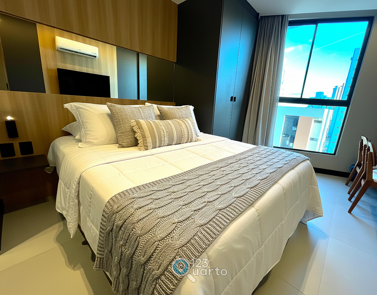 Stúdio Luxo & Comfort | 123Quarto #SOL703