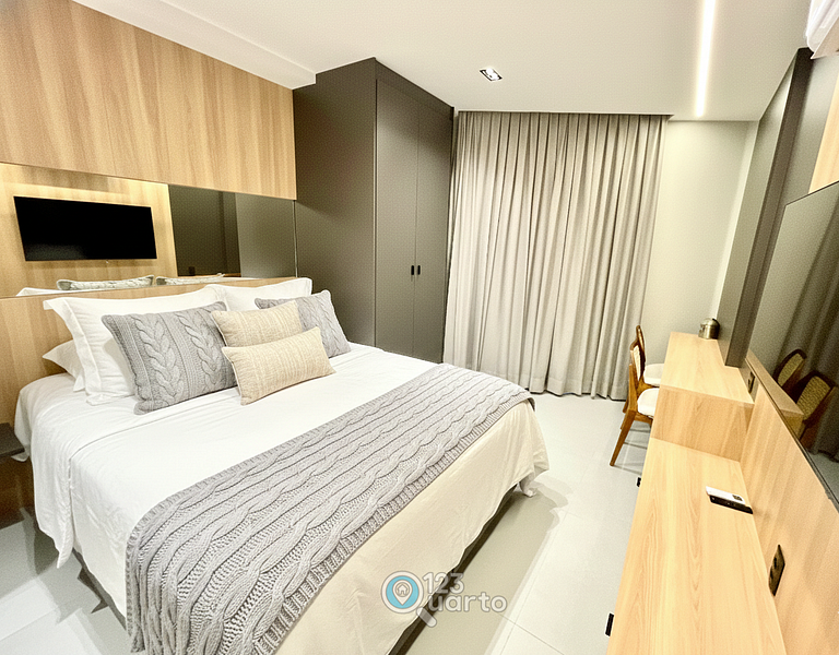 Stúdio Luxo & Comfort | 123Quarto #SOL703