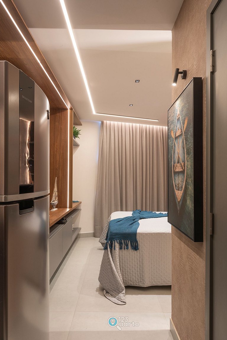 Apto Luxo Deluxe | Solaz by 123Quarto #SOL606