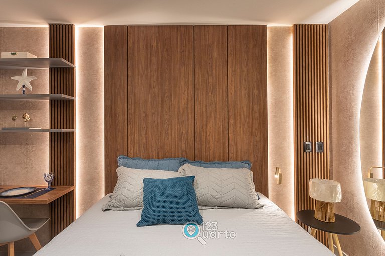 Apto Luxo Deluxe | Solaz by 123Quarto #SOL606