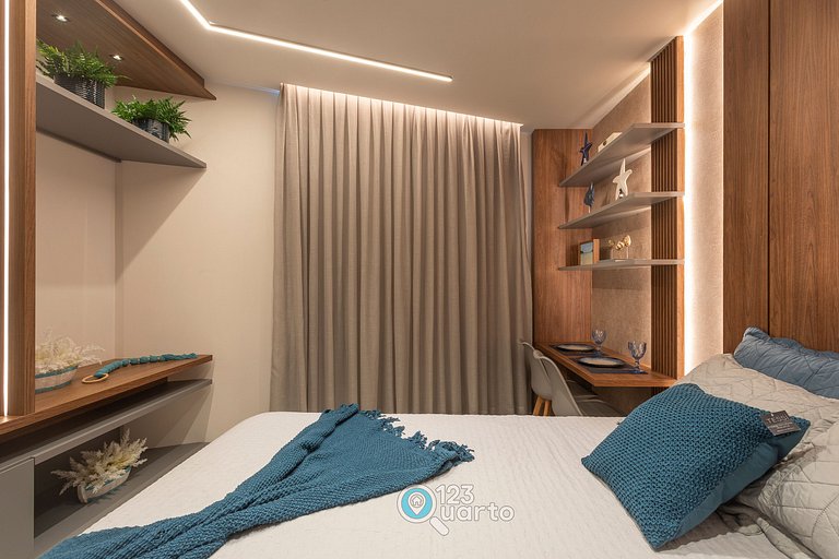 Apto Luxo Deluxe | Solaz by 123Quarto #SOL606