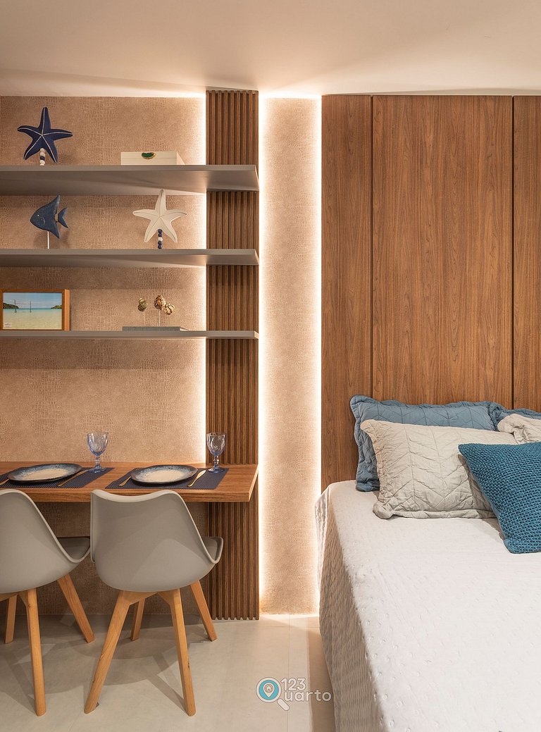 Apto Luxo Deluxe | Solaz by 123Quarto #SOL606