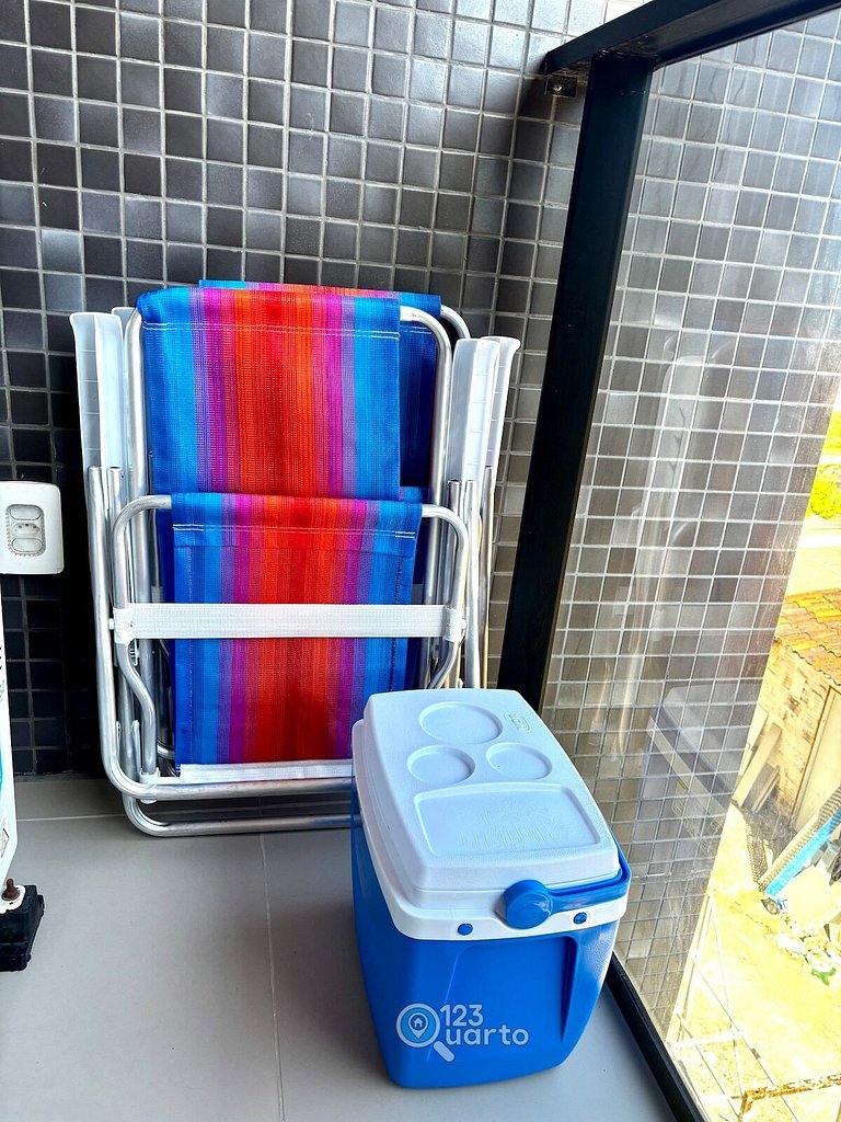 Apto Luxo Com Varanda Vista Mar | 123Quarto #BH207