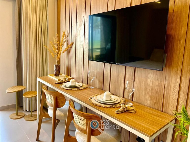 Apto Luxo Com Varanda Vista Mar | 123Quarto #BH207