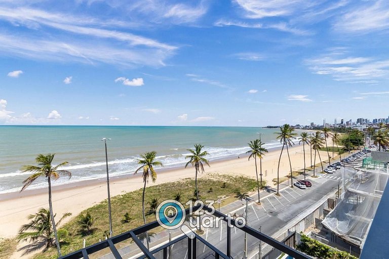 Apto Luxo Com Varanda Vista Mar | 123Quarto #BH207