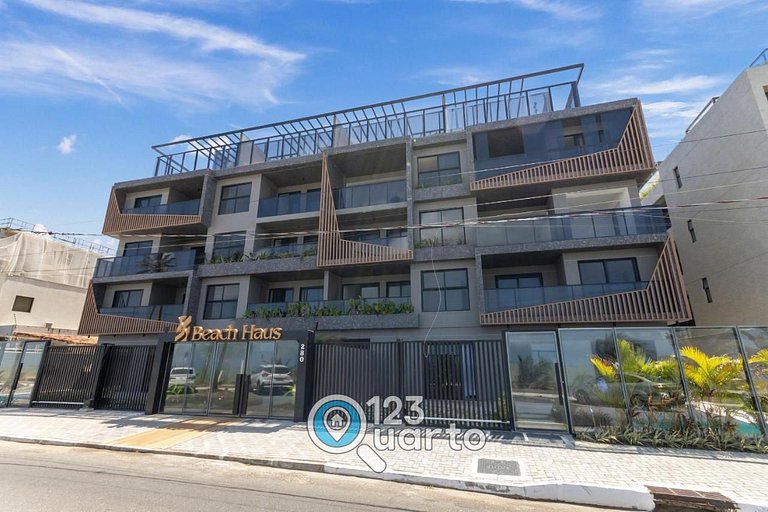 Apto Luxo Com Varanda Vista Mar | 123Quarto #BH207