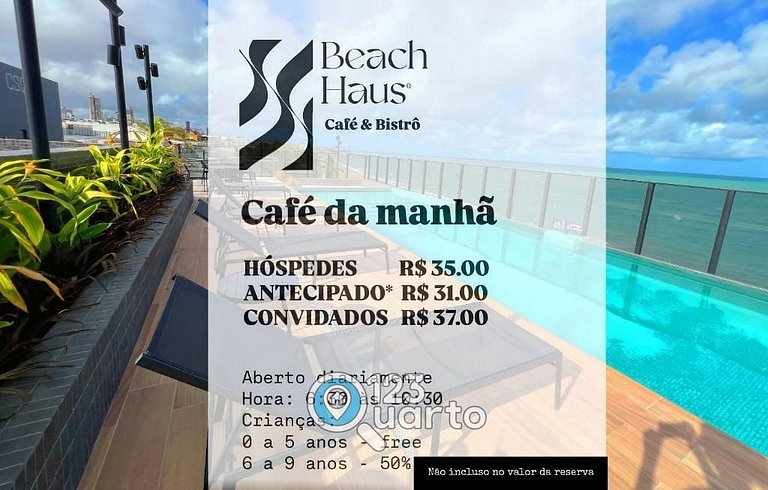 Apto Luxo Com Varanda Vista Mar | 123Quarto #BH207