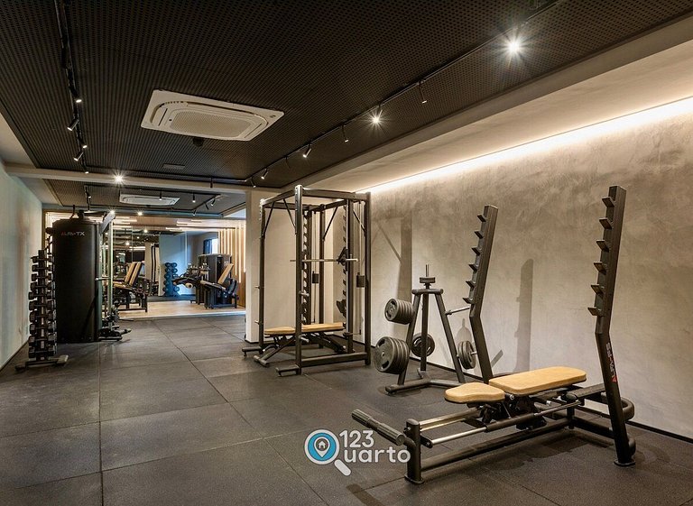 Apto Luxo Com Varanda Vista Mar | 123Quarto #BH207