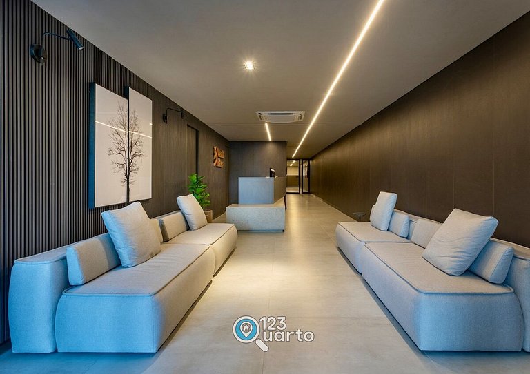 Apto Luxo Com Varanda Vista Mar | 123Quarto #BH207