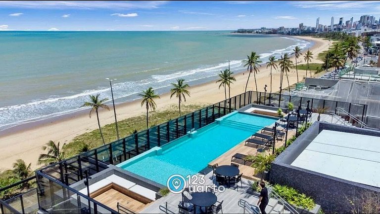 Apto Luxo Com Varanda Vista Mar | 123Quarto #BH207