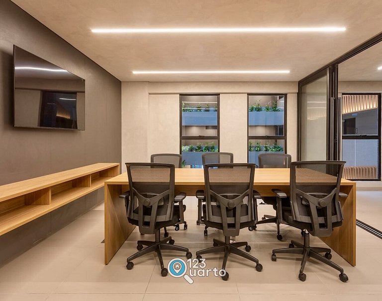 Apto Luxo Com Varanda Vista Mar | 123Quarto #BH207