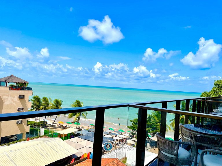 Apto Com Varanda Vista lateral Mar| #GS402