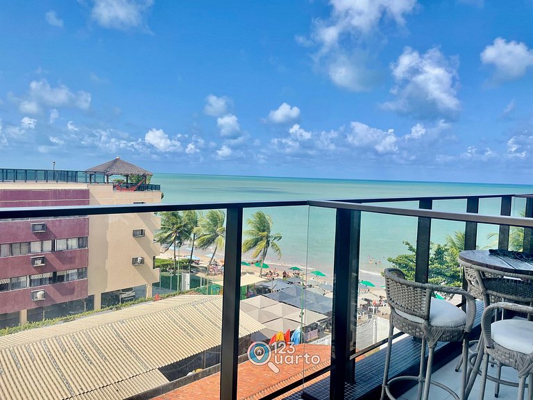 Apto Com Varanda Vista Mar| 123Quarto #GS402