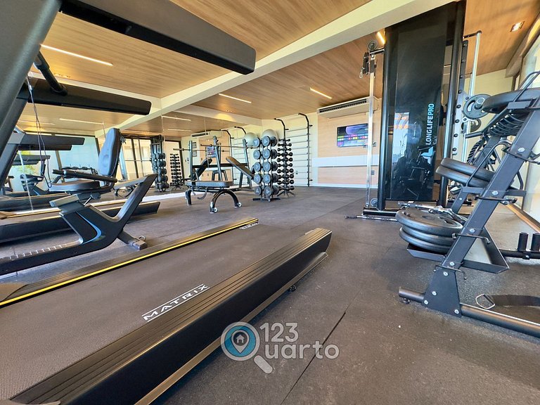 Apto Com Varanda Vista Mar| 123Quarto #GS402