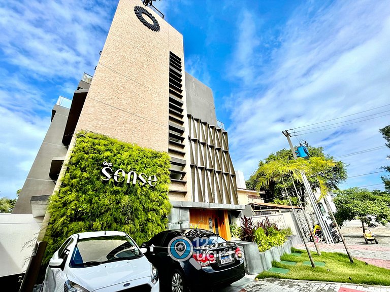 Apto Com Varanda Vista Mar| 123Quarto #GS402