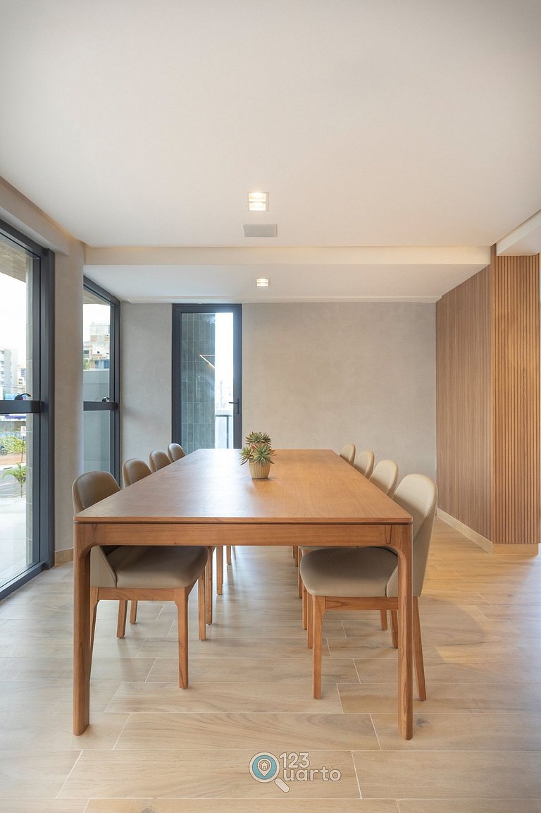 Apto Luxo | Vista Mar + Hidro Aquecida no Rooftop