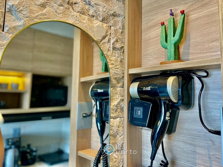 Apto Luxo | Vista Mar + Hidro Aquecida no Rooftop